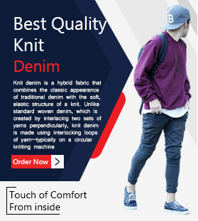Knit Denim banner Category